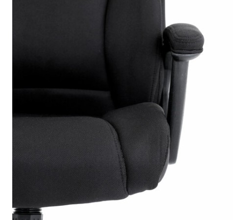 Кресло BRABIX PREMIUM "Adagio EX-551", ткань, пятилучие металл, черное, 532938