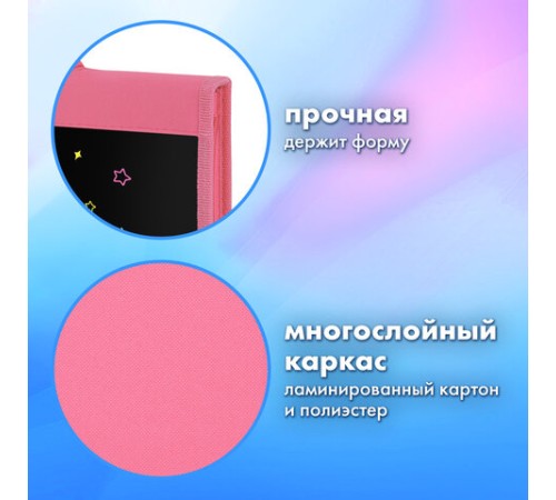 Папка на молнии BRAUBERG А4 с ручкой, с органайзером, 1 отделение, 