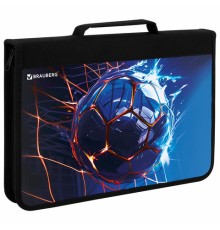 Папка на молнии BRAUBERG А4 с ручкой, с органайзером, 1 отделение, 