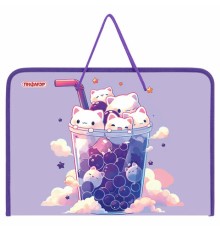 Папка для труда на молнии с ручками ПИФАГОР А4, 1 отделение, пластик, органайзер, 