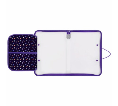 Папка для труда на молнии с ручками ПИФАГОР А4, 1 отделение, пластик, органайзер, 