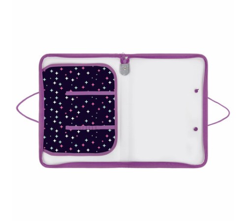 Папка для труда на молнии с ручками ПИФАГОР А4, 1 отделение, пластик, органайзер, 