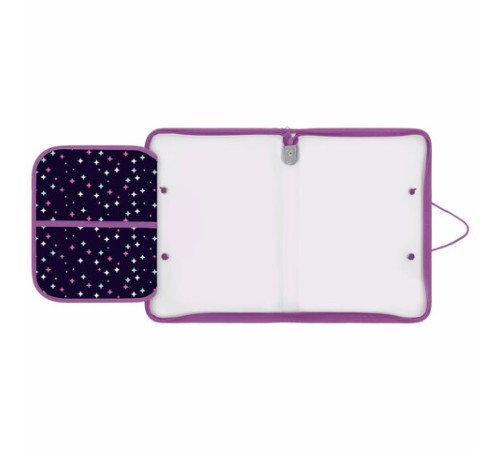 Папка для труда на молнии с ручками ПИФАГОР А4, 1 отделение, пластик, органайзер, 