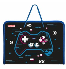 Папка для труда на молнии с ручками ПИФАГОР А4, 1 отделение, пластик, органайзер, 