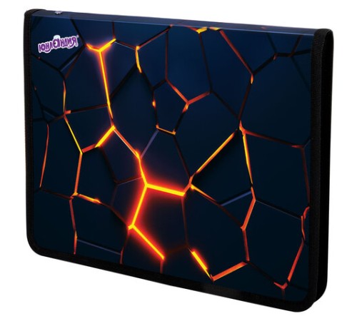 Папка для труда на молнии ЮНЛАНДИЯ А4, 1 отделение, откидная планка, органайзер, 