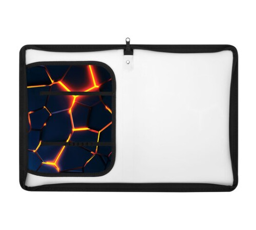 Папка для труда на молнии ЮНЛАНДИЯ А4, 1 отделение, откидная планка, органайзер, 