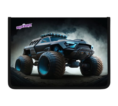 Папка для труда на молнии ЮНЛАНДИЯ А4, 1 отделение, откидная планка, органайзер, 