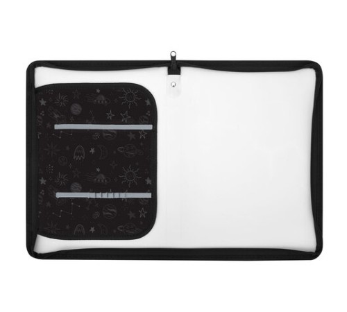 Папка для труда на молнии ЮНЛАНДИЯ А4, 1 отделение, откидная планка, органайзер, 