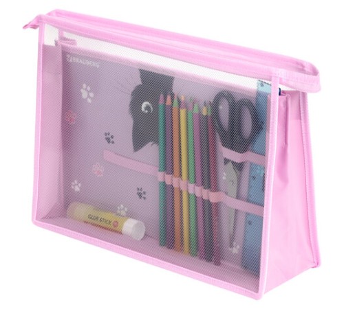 Папка для труда BRAUBERG А4, 2 отделения, пластик, молния сверху, органайзер, 