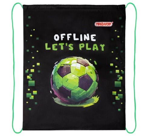 Мешок для обуви ПИФАГОР, 1 отделение, 42х34 см, 