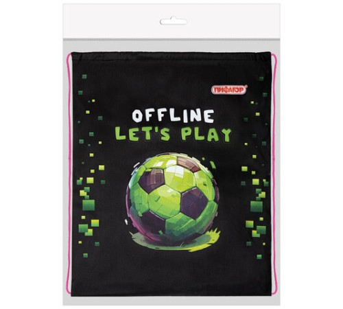 Мешок для обуви ПИФАГОР, 1 отделение, 42х34 см, 