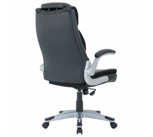 Кресло BRABIX PREMIUM "Phantom EX-553", рециклированная кожа, регулируемый подголовник, черное, 532940