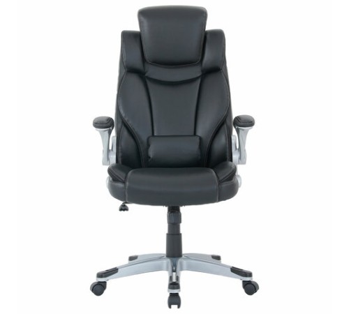 Кресло BRABIX PREMIUM "Phantom EX-553", рециклированная кожа, регулируемый подголовник, черное, 532940
