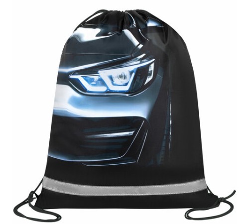 Мешок для обуви BRAUBERG KIDS, светоотражающая полоса, 46х36 см, 