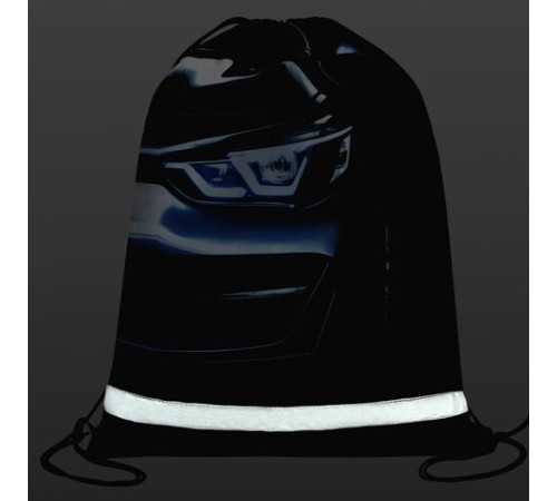 Мешок для обуви BRAUBERG KIDS, светоотражающая полоса, 46х36 см, 