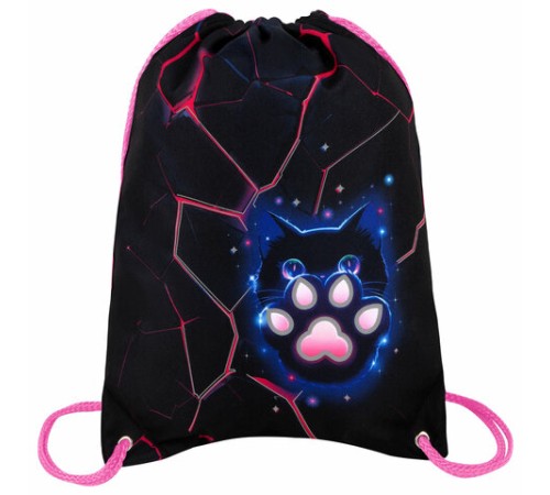 Мешок для обуви BRAUBERG PREMIUM, карман, подкладка, светоотражайка, 43х33 см, 