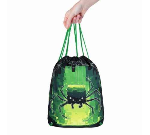 Мешок для обуви BRAUBERG PREMIUM, карман, подкладка, светоотражайка, 43х33 см, 