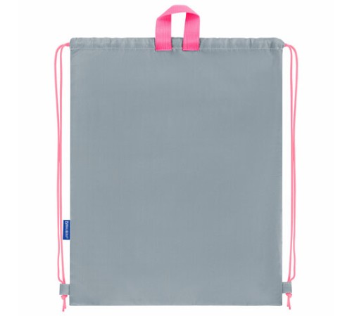 Мешок для обуви BRAUBERG, с петлей, светоотражающая полоса, 2 отделения, 46х36 см, 