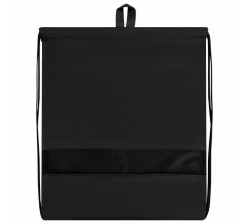 Мешок для обуви BRAUBERG БОЛЬШОЙ, с ручкой, карман на молнии, сетка, 49х41 см, 