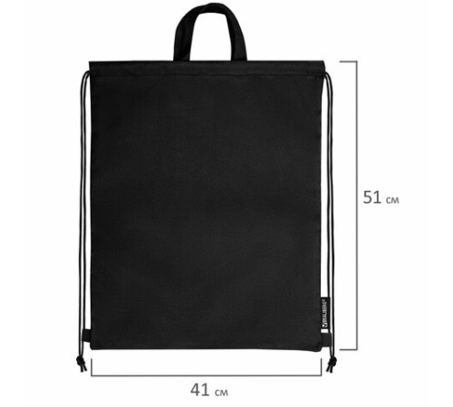 Мешок для обуви BRAUBERG большой удобный с ручкой, 51х41 см, 