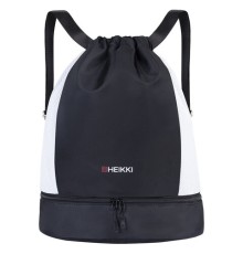 Рюкзак спортивный мешок HEIKKI ACTION (ХЕЙКИ) с отделением для обуви, вентилируемые стенки, 45х34 см, 