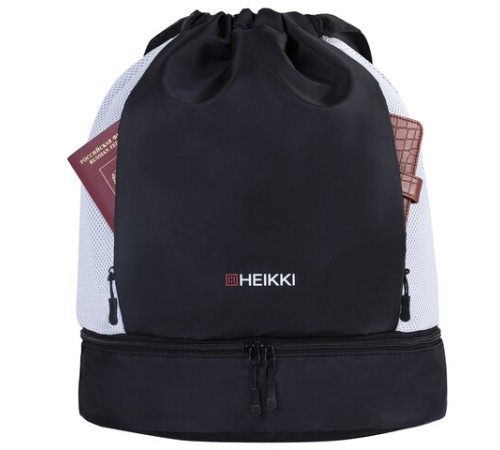 Рюкзак спортивный мешок HEIKKI ACTION (ХЕЙКИ) с отделением для обуви, вентилируемые стенки, 45х34 см, 