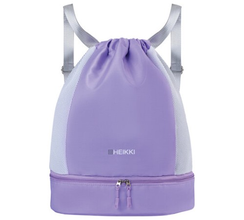 Рюкзак спортивный мешок HEIKKI ACTION (ХЕЙКИ) с отделением для обуви, вентилируемые стенки, 45х34 см, 
