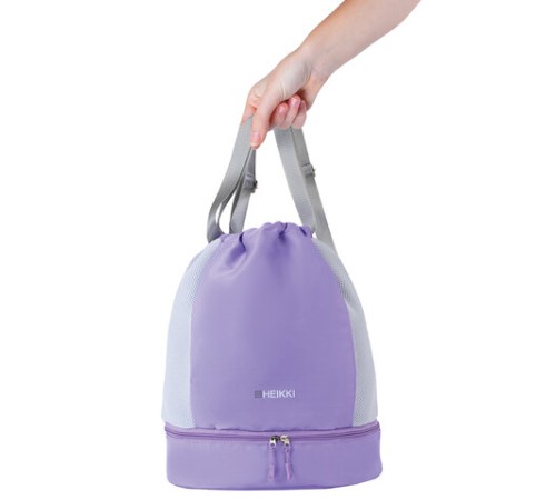 Рюкзак спортивный мешок HEIKKI ACTION (ХЕЙКИ) с отделением для обуви, вентилируемые стенки, 45х34 см, 