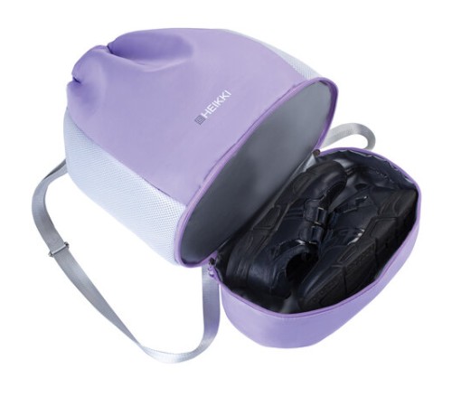 Рюкзак спортивный мешок HEIKKI ACTION (ХЕЙКИ) с отделением для обуви, вентилируемые стенки, 45х34 см, 