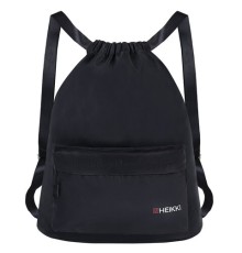 Рюкзак спортивный мешок HEIKKI CASUAL (ХЕЙКИ) с дополнительным карманом, 44х34 см, 