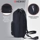 Рюкзак спортивный мешок HEIKKI CASUAL (ХЕЙКИ) с дополнительным карманом, 44х34 см, 