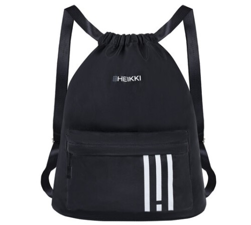 Рюкзак спортивный мешок HEIKKI CASUAL (ХЕЙКИ) с дополнительным карманом, 44х34 см, 