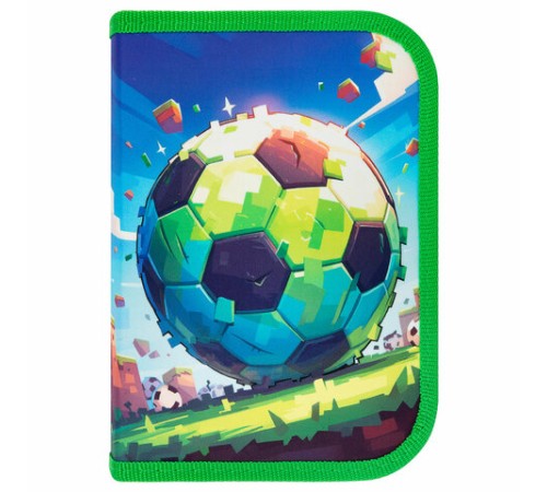 Пенал ПИФАГОР, 1 отделение, 1 откидная планка, полиэстер, 19х13 см, 