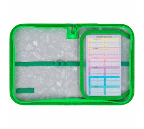 Пенал ПИФАГОР, 1 отделение, 1 откидная планка, полиэстер, 19х13 см, 
