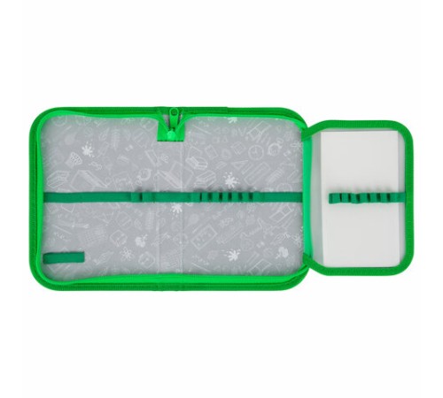 Пенал ПИФАГОР, 1 отделение, 1 откидная планка, полиэстер, 19х13 см, 