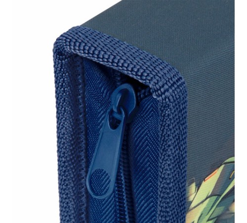 Пенал ПИФАГОР, 1 отделение, 2 откидные планки, полиэстер, 20х14 см, 