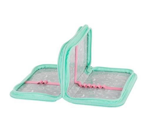 Пенал ПИФАГОР, 2 отделения, ламинированный картон, 19х11 см, 