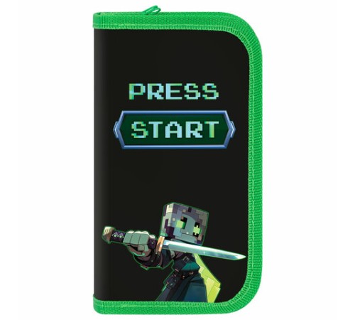 Пенал ПИФАГОР, 2 отделения, ламинированный картон, 19х11 см, 