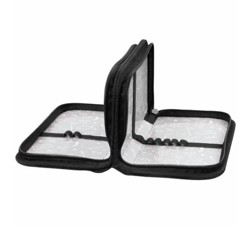 Пенал ПИФАГОР, 2 отделения, ламинированный картон, 19х11 см, 