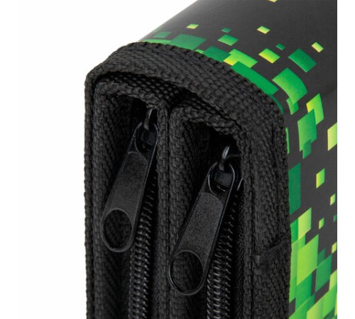 Пенал ПИФАГОР, 2 отделения, ламинированный картон, 19х11 см, 