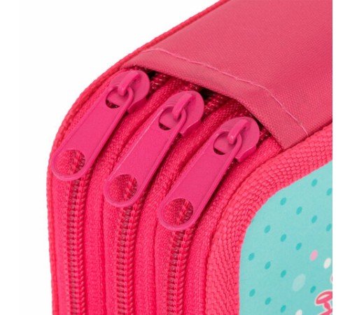 Пенал ПИФАГОР, 3 отделения, ламинированный картон, 19х11 см, 