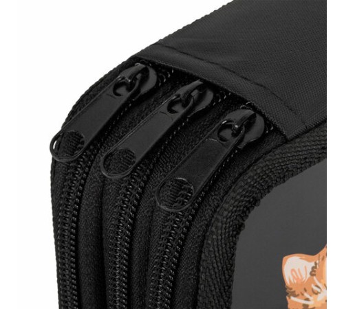 Пенал ПИФАГОР, 3 отделения, ламинированный картон, 19х11 см, 