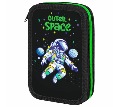 Пенал ПИФАГОР, 3 отделения, ламинированный картон, 19х11 см, 