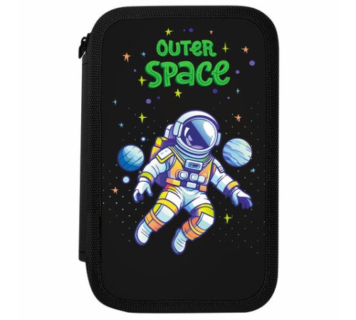 Пенал ПИФАГОР, 3 отделения, ламинированный картон, 19х11 см, 