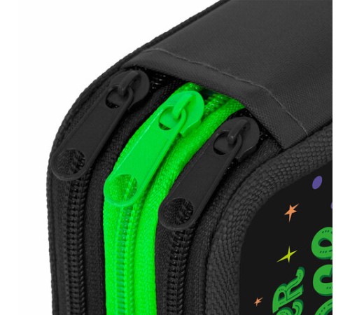 Пенал ПИФАГОР, 3 отделения, ламинированный картон, 19х11 см, 