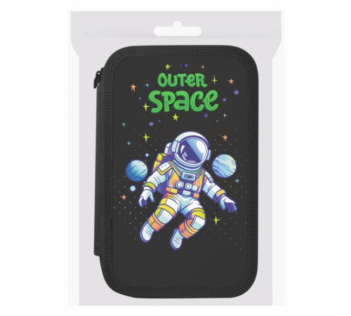 Пенал ПИФАГОР, 3 отделения, ламинированный картон, 19х11 см, 