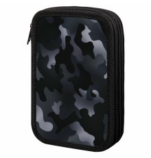 Пенал ПИФАГОР, 3 отделения, ламинированный картон, 19х11 см, 