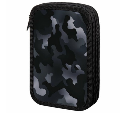 Пенал ПИФАГОР, 3 отделения, ламинированный картон, 19х11 см, 