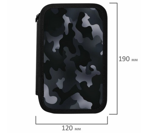 Пенал ПИФАГОР, 3 отделения, ламинированный картон, 19х11 см, 