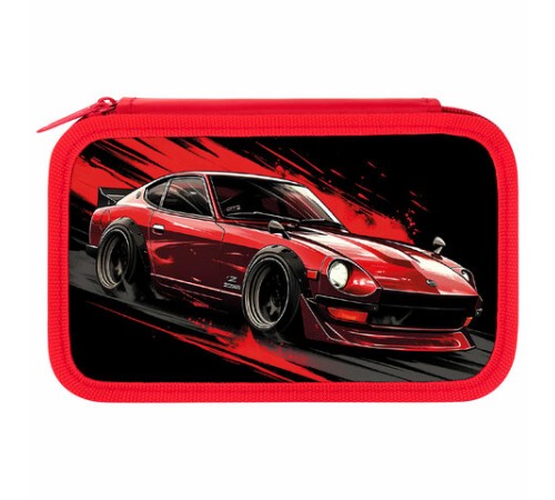 Пенал ПИФАГОР, 3 отделения, ламинированный картон, 19х11 см, 